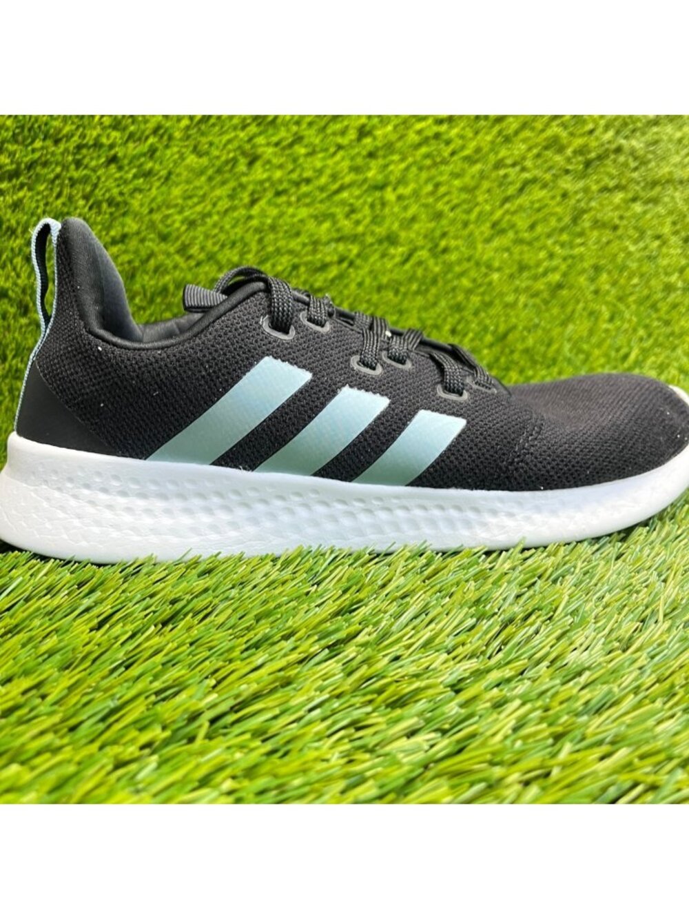 Adidas Puremotion Womens Size 8.5 Black White Athletic Running Shoes Sneakers